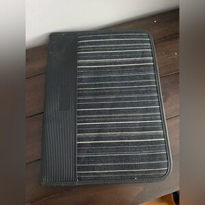 Black and White Striped Document Holder